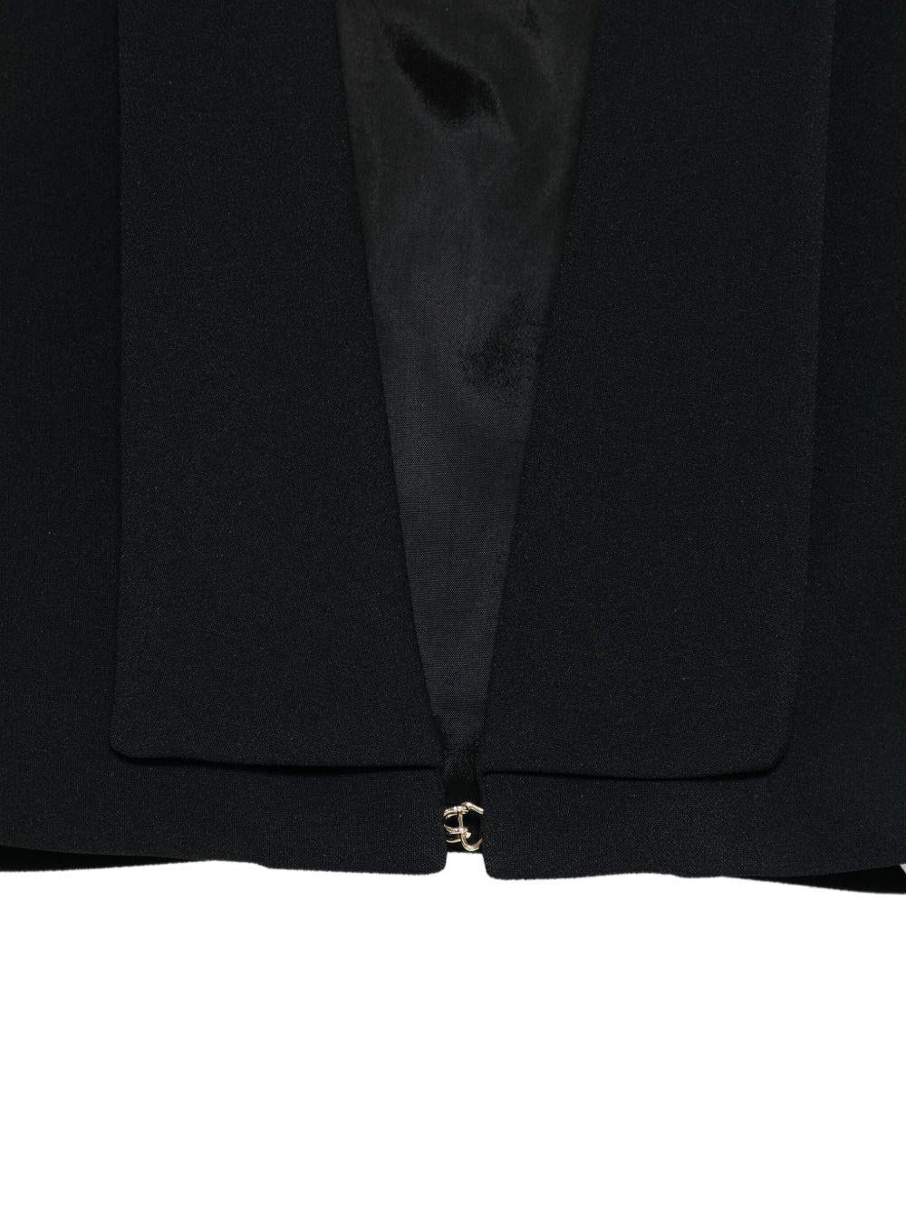 Blazer per bambina Elisabetta Franchi La Mia Bambina nero modello crop - Rubino Kids