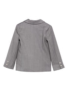 Blazer per bambina John Richmond Junior grigio gessato con cristalli - Rubino Kids