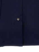 Blazer per bambina Monnalisa blu con revers classici - Rubino Kids