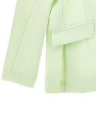 Blazer per bambina Monnalisa verde con applicazione fiore - Rubino Kids