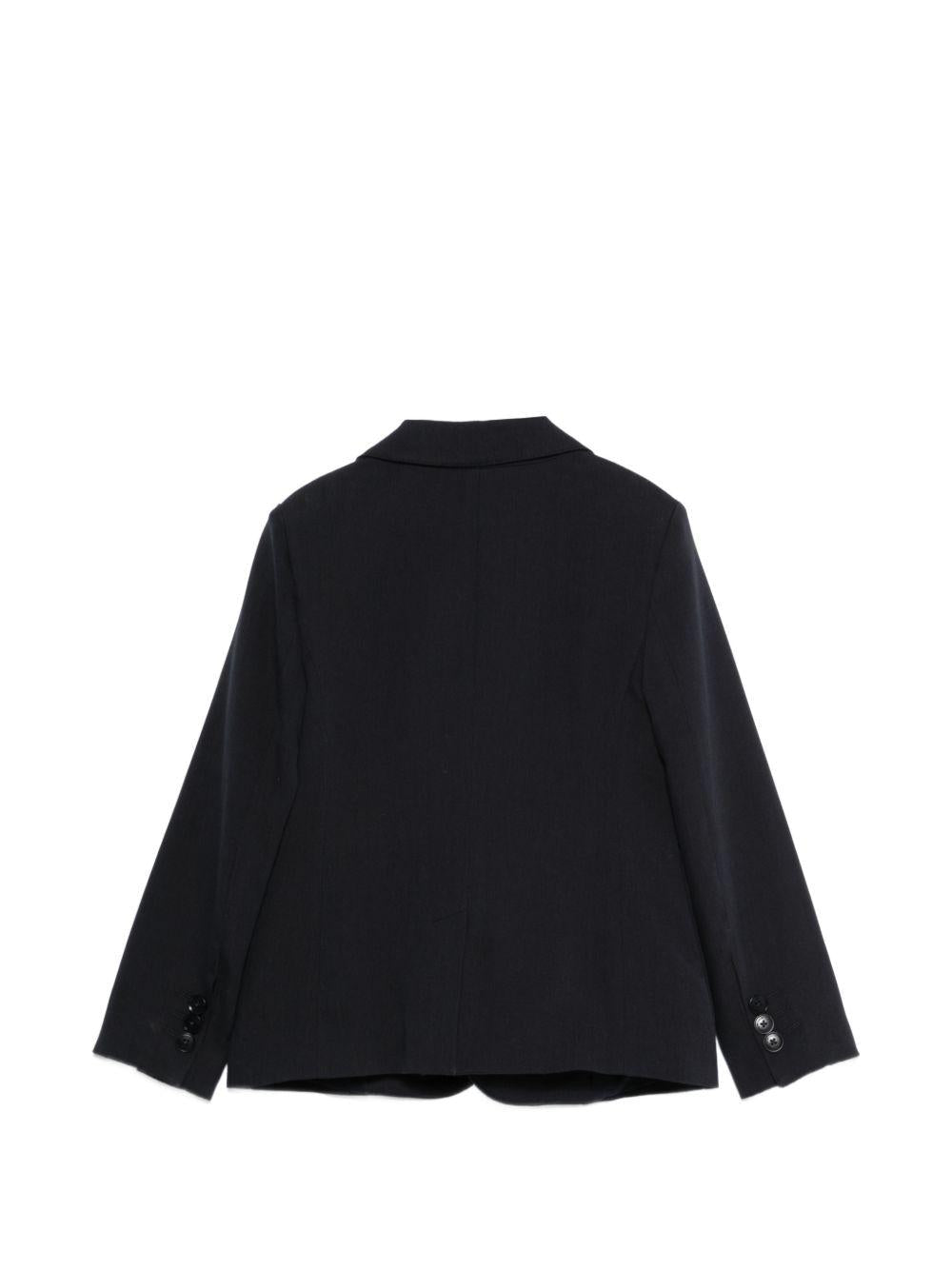 Blazer per bambino Emporio Armani Kids blu con revers classici - Rubino Kids