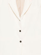 Blazer per donna Alysi bianco con texture a coste - Rubino Kids