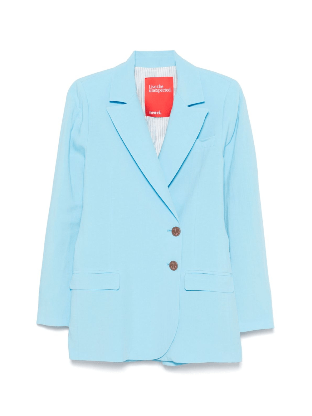 Blazer per donna Merci azzurro con design doppiopetto - Rubino Kids