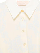 Blusa a fiori per bambina Elisabetta Franchi La Mia Bambina giallo con colletto classico - Rubino Kids