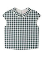 Blusa Elivia per bambina Bonpoint verde con girocollo - Rubino Kids