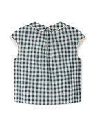 Blusa Elivia per bambina Bonpoint verde con girocollo - Rubino Kids