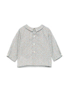 Blusa Florent per neonata Bonpoint azzurro con colletto rotondo - Rubino Kids