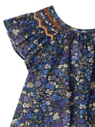 Blusa Noelle per neonata Bonpoint blu con scollo rotondo - Rubino Kids