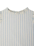 Blusa per bambina Bonpoint azzurro con motivo a righe - Rubino Kids