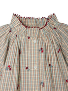 Blusa per bambina Bonpoint beige a quadri - Rubino Kids