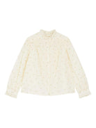Blusa per bambina Bonpoint bianco con ruches - Rubino Kids