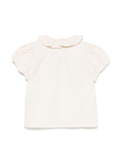 Blusa per bambina Donsje Sennie beige con dettaglio con ruches - Rubino Kids