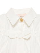 Blusa per bambina Elisabetta Franchi La Mia Bambina bianco in cotone - Rubino Kids