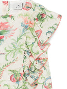 Blusa per bambina Etro Kids beige con stampa floreale - Rubino Kids