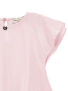 Blusa per bambina Monnalisa rosa con dettaglio fiocco posteriore - Rubino Kids