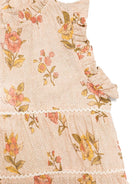 Blusa per bambina Zimmermann Kids beige con stampa floreale - Rubino Kids