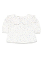 Blusa per neonata A'lapage bianco con motivo a fiori - Rubino Kids