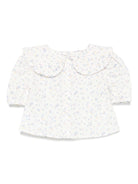 Blusa per neonata A'lapage bianco con motivo a fiori - Rubino Kids