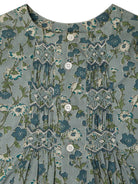 Blusa per neonata Bonpoint Blissi verde con motivo a fiori - Rubino Kids