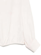 Blusa per neonata Elisabetta Franchi La Mia Bambina bianca con maniche a palloncino - Rubino Kids