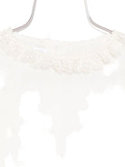 Blusa per neonata Jesurum Baby bianca con colletto in pizzo - Rubino Kids