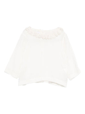 Jesurum Baby white blouse with lace collar for newborn girls