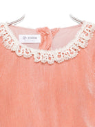 Blusa per neonata Jesurum Baby rosa con colletto in pizzo - Rubino Kids