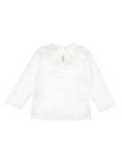 Blusa per neonata Monnalisa bianca con stampa a fiori - Rubino Kids