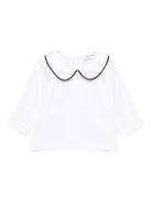Blusa per neonati Jesurum Baby bianca con colletto alla Peter Pan - Rubino Kids