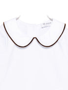 Blusa per neonati Jesurum Baby bianca con colletto alla Peter Pan - Rubino Kids