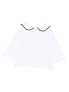 Blusa per neonati Jesurum Baby bianca con colletto alla Peter Pan - Rubino Kids
