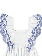 Blusa Rosamond per bambina Molo bianco con dettagli con ruches - Rubino Kids