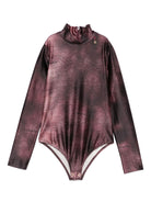 Body per bambina Elisabetta Franchi La Mia Bambina bordeaux a collo alto - Rubino Kids