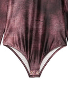 Body per bambina Elisabetta Franchi La Mia Bambina bordeaux a collo alto - Rubino Kids
