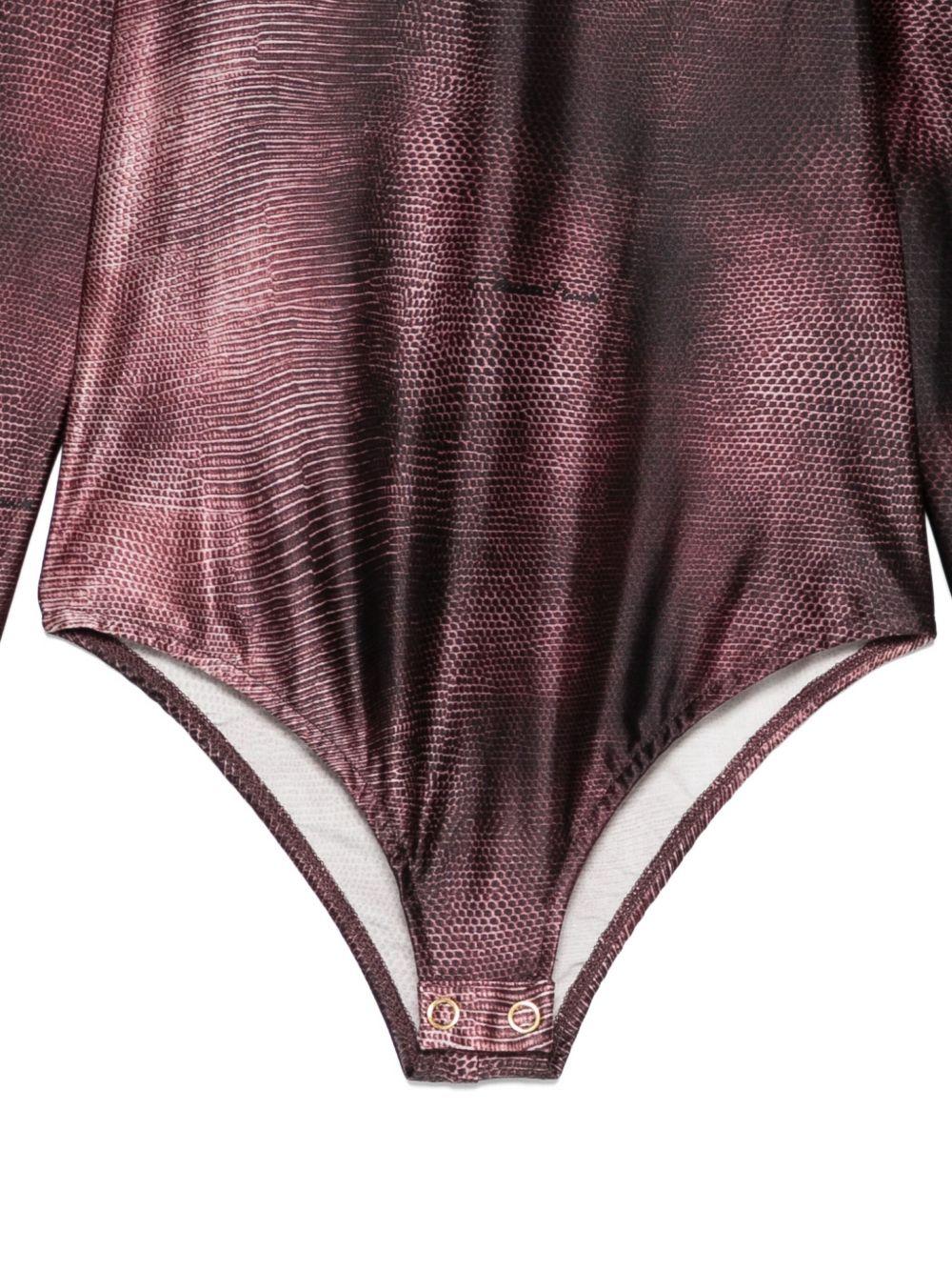 Body per bambina Elisabetta Franchi La Mia Bambina bordeaux a collo alto - Rubino Kids