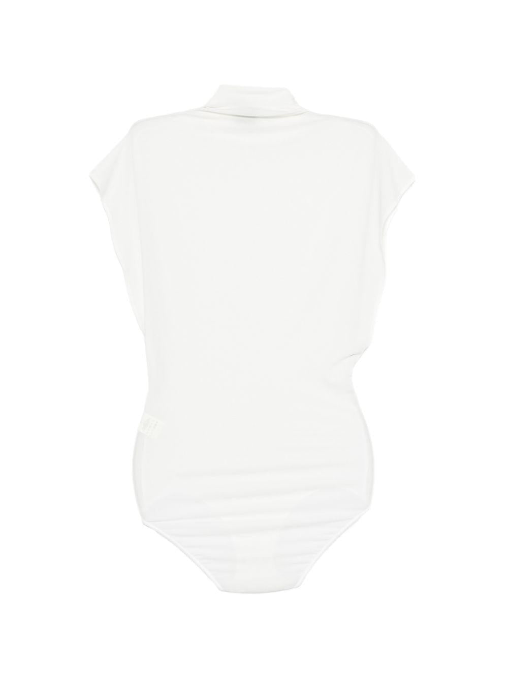Body per donna Alysi bianco con collo alto - Rubino Kids