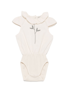 Body per neonata Donsje Madie beige con motivo con ricamo - Rubino Kids