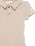 Body per neonata Donsje Moli beige con colletto stile polo - Rubino Kids