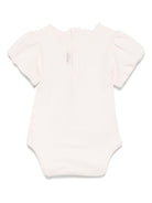 Body per neonata Donsje Nowie beige con motivo con ricamo - Rubino Kids