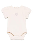 Body per neonata Donsje Nowie beige con motivo con ricamo - Rubino Kids