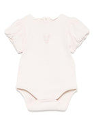 Body per neonata Donsje Nowie beige con motivo con ricamo - Rubino Kids