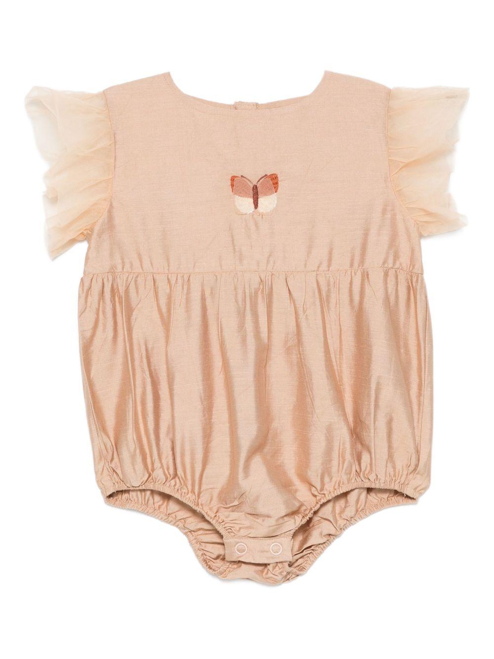 Body per neonata Donsje rosa decorato con farfalle - Rubino Kids