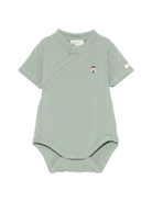 Body per neonata Donsje verde con dettaglio con ricamo ad ape - Rubino Kids