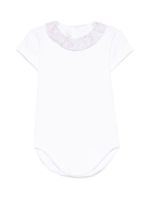 Body per neonata Mariella Ferrari bianco con ruches - Rubino Kids