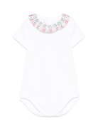 Body per neonata Mariella Ferrari bianco con ruches - Rubino Kids