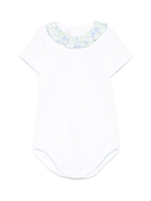 Body per neonata Mariella Ferrari bianco con ruches - Rubino Kids