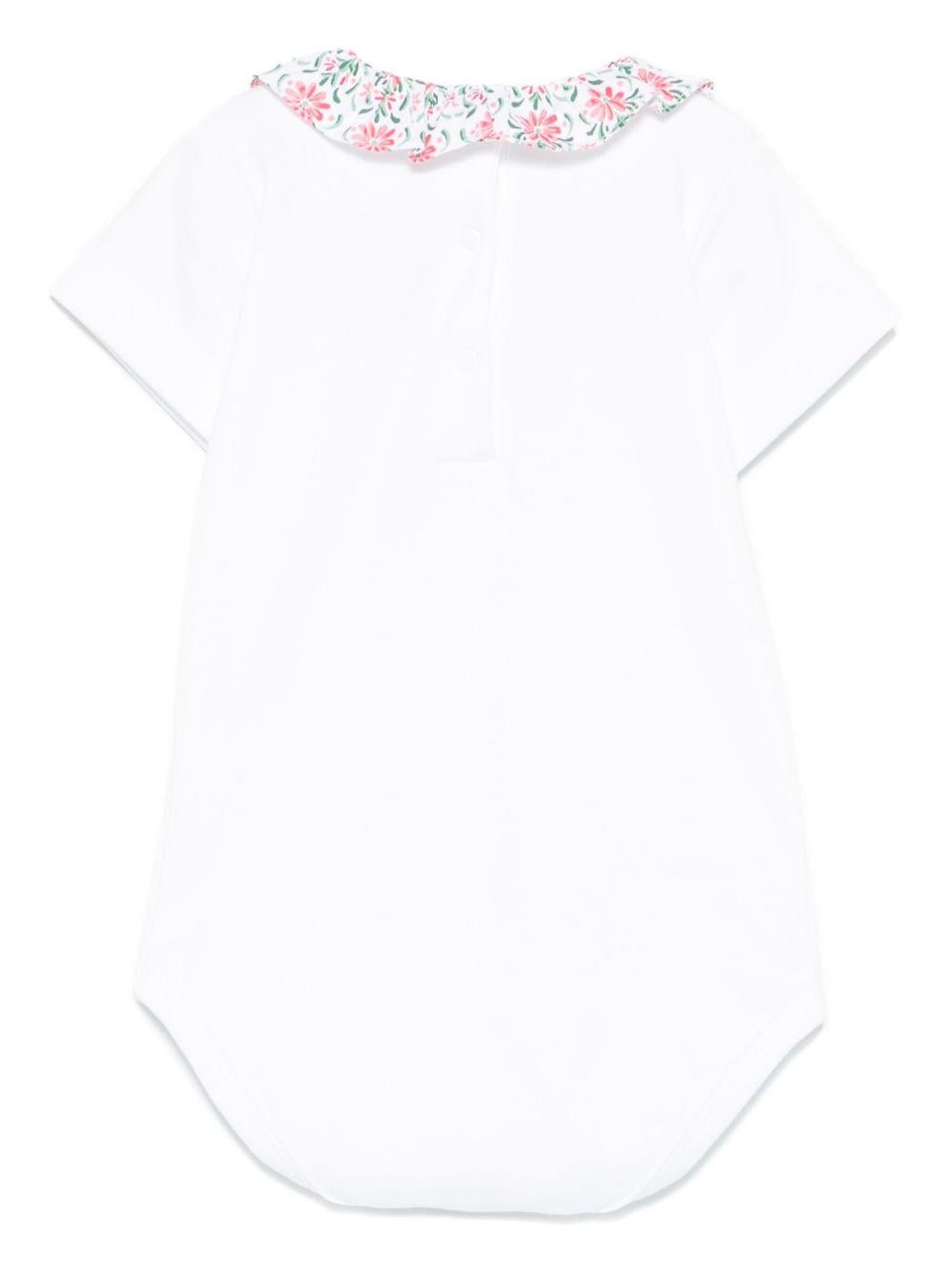 Body per neonata Mariella Ferrari bianco con ruches - Rubino Kids