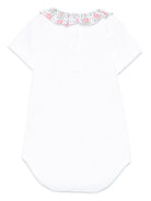 Body per neonata Mariella Ferrari bianco con ruches - Rubino Kids