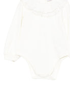 Body per neonata Monnalisa bianco con ruches - Rubino Kids