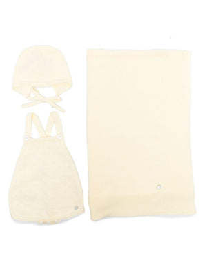 Paz Rodriguez yellow knitted baby bodysuit